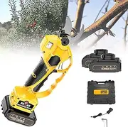 Cordless Pruning Shears,Garden Electric Pruning Shears Telescopic Pruning Shears,40mm Cutting Diameter with 2pcs Rechargeable 2ah Lithium Batteries,Orchard Pruning Shears,220v