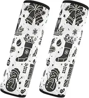 Car Seat Belt Pads 2 Piecing Breathable Seat Belt Shoulder Strap Covers Pad Child Safety Seat Shoulder Strap Cover Car Accessories for Adults and Kids S Christmas Black Pattern