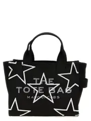[Marc Jacobs] Marc Jacobs-The Star Canvas Small Tote Borse A Mano Nero-Donna OS Black