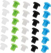 TOYANDONA 50pcs Multipurpose Headphone Jack Protectors 3.5mm Audio Ports Dust Caps Headphone Jack Dust Plug Cap For Microphones Amplifiers And Speakers