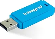 128GB Neon Blue USB 2.0 Flash Drive