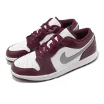 【NIKE 耐吉】AIR JORDAN 1 LOW 男鞋 酒紅 灰 經典 AJ1 低筒 BORDEAUX(553558-615)