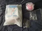 2pc Silicone 27" Back Scrubber & Mini Brush Body Cleaning Bath Massage Pink Set