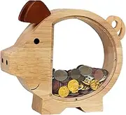Money Vault,Cash Vault Wooden Savings Box,Cash Saver Box