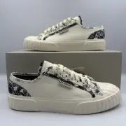 Superga Womens 2630 Stripe Sketched Flowers Trainers UK 6.5, EUR 40, US W 9