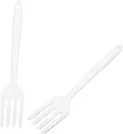 KICHOUSE 1 Silicone Forks for Cooking Versatile Fork for Pasta Stirfrying More Comfortable Cleaning