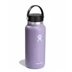 NEW Hydro Flask 32oz Wide Mouth Water Bottle Purple Includes Extra Lid & Straws