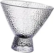 Zerodeko High Borosilicate Glass Goblet Transparent Martini Glass for Wine Drinking Cup for Bars Bistros Restaurants Easy to Clean Smooth Surface