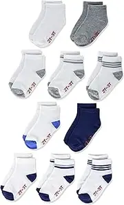 [Hanes] baby-boys Lightweight Ez Sort Ankle Socks, 10-pair Pack