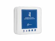 Snooze Bamboo Cotton Mattress Protector - Double