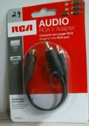 RCA AH201R Audio RCA Y Adaptor FREE SHIPPING