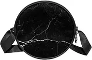 [FVQL] Round Crossbody Bag Purse Messenger Bag Shoulder Bag, marble pattern
