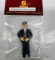 Bachmann G Scale Railroad Train Conductor 92333 Figure, Brand New