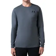 Under Armour Men's Sportstyle Left Chest Long Sleeve Shirt Pitch Grey (S, M, L, XL, XXL)