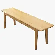 LYXWGRZD Dining Bench, Wood Bench, Dining Room Bench with Rounded Corner, Table Benches, Sturdy and Stable, Bench end of Bed for Living Dining Room, Hallway and Bedroom(Natural,60cm/23.6in)