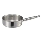 MTI IH F-PRO Shallow one-handed pot without lid with scale 30cm