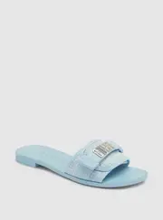 GUESS Women's Blue Elyze Slide Sandals Size: 7