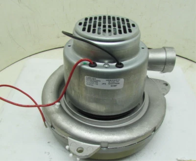 Ametek 122207-18 2-Stage 1-Speed Vacuum Motor/Blower Tangential 24VDC 130 CFM