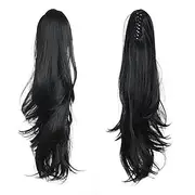 Ponytail Extension Claw for Women Curly Hair Piece 24 Synthetic Pony Tail Hair Extensions Very Long Voluminous Curled Wavy Heat-Resisting