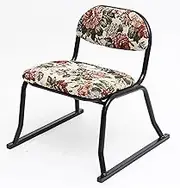 Vita Japanese Floor Chair with Backrest, Gobelin, Set of 4, Product Size (Approx.): Per 1 Leg, Width 16.5 x Depth 16.5 x Height 18.3 inches (42 x 42 x 46.5 cm), Seat Height 11.0 inches (28 cm)