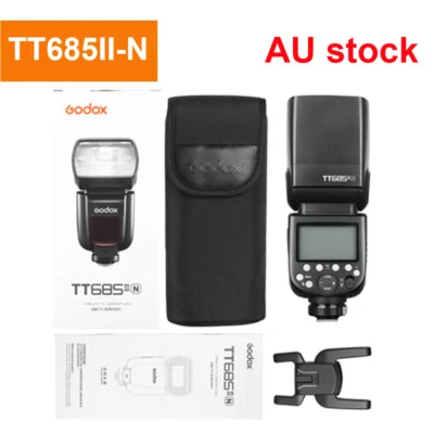 AU Godox TT685II-N GN60 2.4G TTL HSS Speedlite Flash Light For Nikon