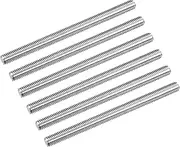 uxcell Fully Threaded Rod M8 x 110mm 1.25mm Thread Pitch 304 Stainless Steel Right Hand Threaded Rods Bar Studs 6 Pack
