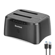 Hard Drive Docking Station USB 3.0 to SATA Dual Bay External Hard Drive Enclo...