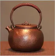 Teapot Pure Copper Pot Pure Handmade Pot Boiling Water Brewing Tea Pot Tea Maker Household Tea Set Tea Kettle FANDIAO
