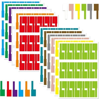 360pcs Cable Labels, 12 Colors Cord Labels Tags for Electronics, Waterproof for