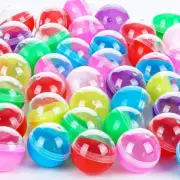 100Pcs Empty Clear-Colored round Capsules Plastic Capsule Dispenser Grab Balls G