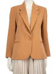 Camel Single Breasted Blazer