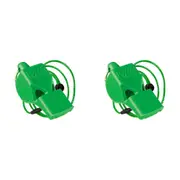 2PK Fox 40 Summit Classic Whistle Sports Accessory w/ Breakaway Lanyard Green