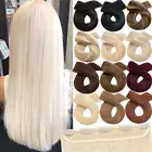 Thick Russian Remy Clip In Human Hair Extensions 3/4 Full Head Long One Piece