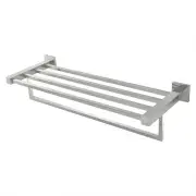 Blaze Towel Rack Shelf with Drying Rail 600mm - Chrome Finish