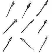 Retro Wooden Carved Hair Sticks Women Hairpin Barrette Chopsticks Accessories
