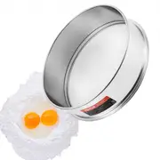 VEVOR Flour Sieve Fine Mesh Stainless Steel 10 Mesh Flour Sifter for Baking Cake
