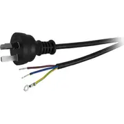 DOSS 53PB 5M 7.5A 3 Core Mains Lead Bare Wire Power Lead Black Colour: Black 5M 7.5A 3 CORE MAINS