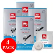 4 x illy Decaf Espresso Pods 18pcs