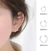 Cuff Hoop Earrings 1 pc - Gold - 1cm