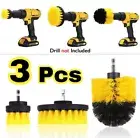 3pcs Drill Brush Power Scrubber Cleaner Attachments Carpet Tile Grout Cleaning