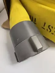 FIRE HOSE DP25-800. 2-1/2" x 50' YELLOW IMPREGNATION. ALUMINUM COUPLINGS.