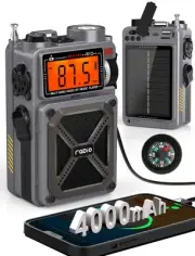 Digital Shortwave Radio with Bluetooth 5.4,AM/FM/SW with NOAA Weather Alert, ...