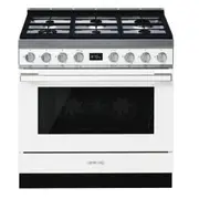 Smeg Portofino 90cm Pyrolytic Cooker - White