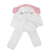 Cartoon Ear Plush Scarf Gloves Caps Women Student Headwear Ear Protective Hat