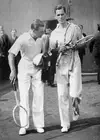Fred Perry with Tennis Colleague 1933 Photo As Vines Lost in Davis Cup Matches