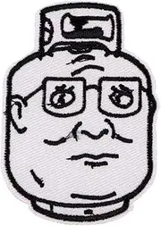 [Pinstant] King of The Hill Hank Propane Tank Bobby Peggy Cartoon Comedy TV Show 2.8" Iron On Patch for Clothing