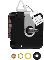 "Clock Movement Mechanism for 5.03mm Hour Hand - No Second Hand - 17.7” Minute"