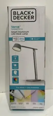 LED Desk Lamp with Wireless Charging,Verve Designer Series,Adjustable White(D11)