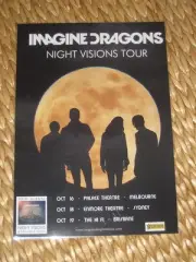 IMAGINE DRAGONS - NIGHT VISIONS AUSTRALIAN TOUR - PROMO TOUR POSTER