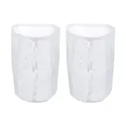 80 Mesh Paint Filter Bag 7.9" Dia Nylon Strainer with Drawstring 2Pcs